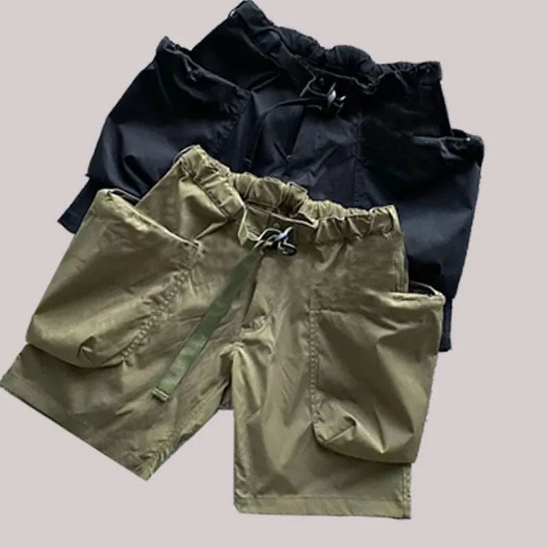 COMFY 24SS Waterproof Large Pocket Outdoor Shorts Trendy Japanese Five Quarter Pants