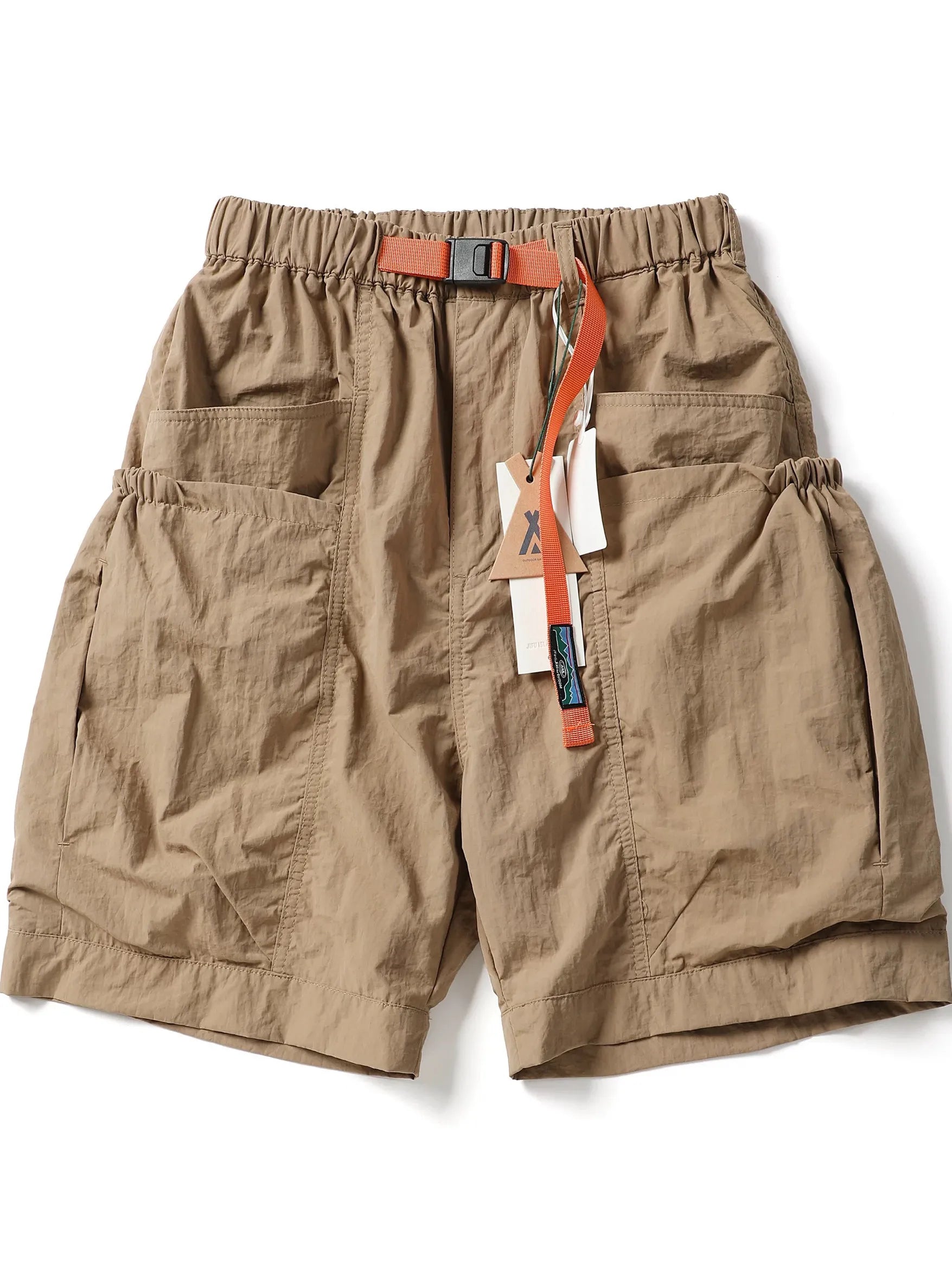 KAPITAL VINTAGE Japanese Retro Large Pocket Bag Short Multi Pocket Men's and Women's Loose Straight Tube Shorts