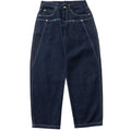 Japanese Retro Washed Distressed Jeans Men's Trendy Brand Loose Wide Leg Long Pants