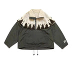 New 23AW KAPITAL Hirata and Hongri Trendy Lamb Fleece Printed Splicing Half High Collar Pullover Sweatshirts