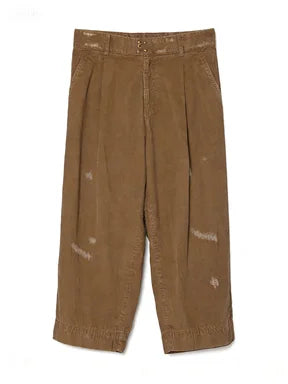 24AW Abe Run Collection Available in Two Colors Casual Trendy Vintage Men's and Women's Loose Light Core Velvet Pants