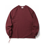 Vintage Long Sleeved T-shirt Men's and Women's Round Neck Base Shirt Autumn Loose Casual Retro Shoulder Down