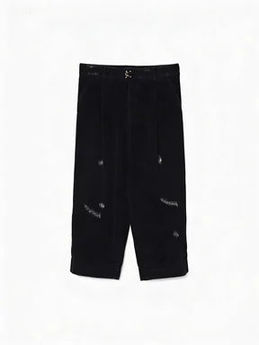 24AW Abe Run Collection Available in Two Colors Casual Trendy Vintage Men's and Women's Loose Light Core Velvet Pants