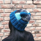 Autumn New Men's and Women's Knitting Hats Hand Woven Patchwork Pattern Personalized Fashionable Wool Caps