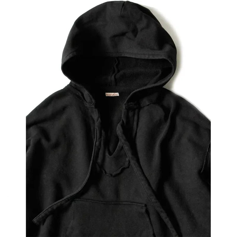 21AW KAPITAL Hirata Hiroshi Warm Plush Cotton Cut Hooded Pullover Long Sleeved Sweatshirts Japan Style for Men and Women Hoodies