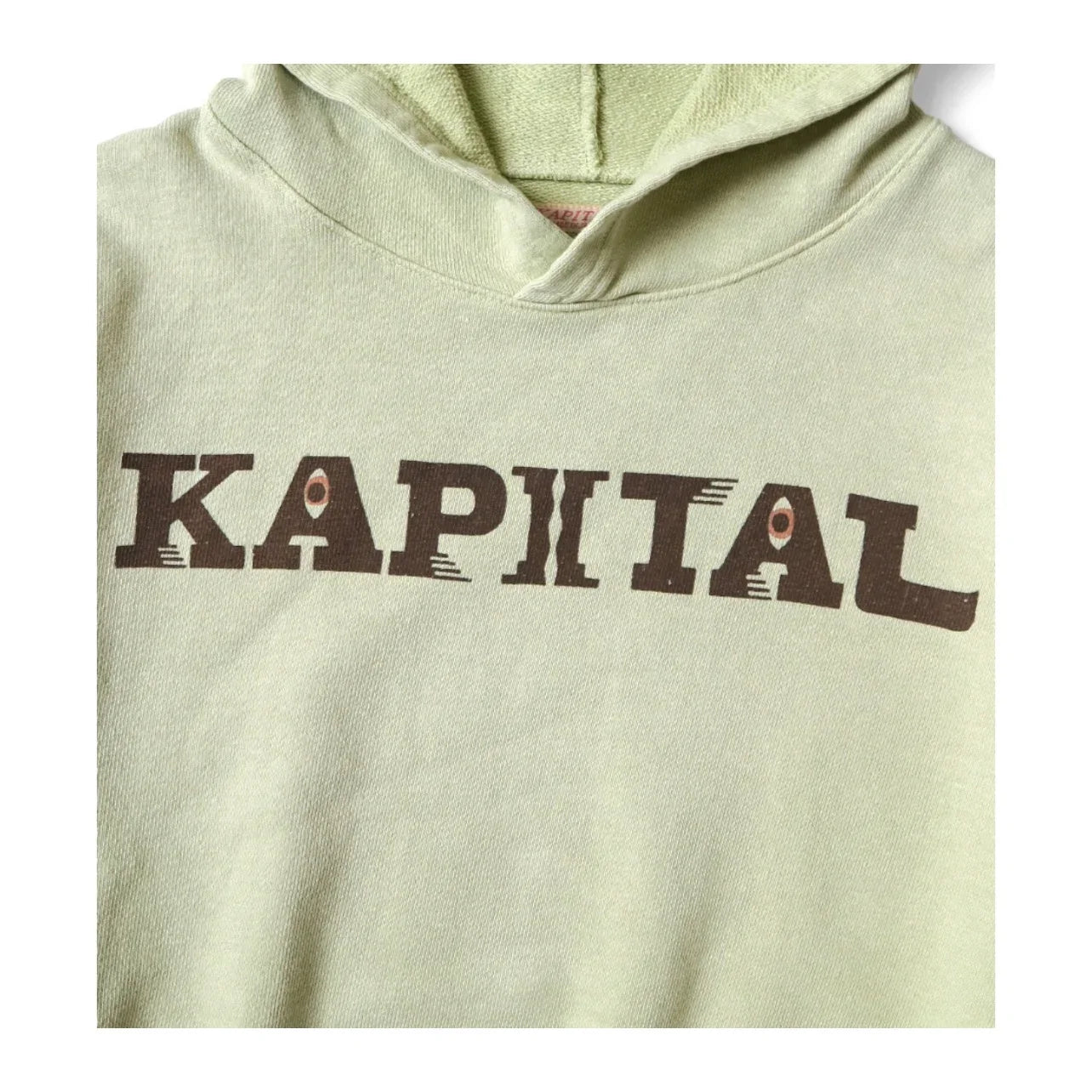 24AW KAPITAL Hirata Kazuhiro Casual Cotton Hoodies Warm Letter Printed Distress Hooded Men Sweatshirt