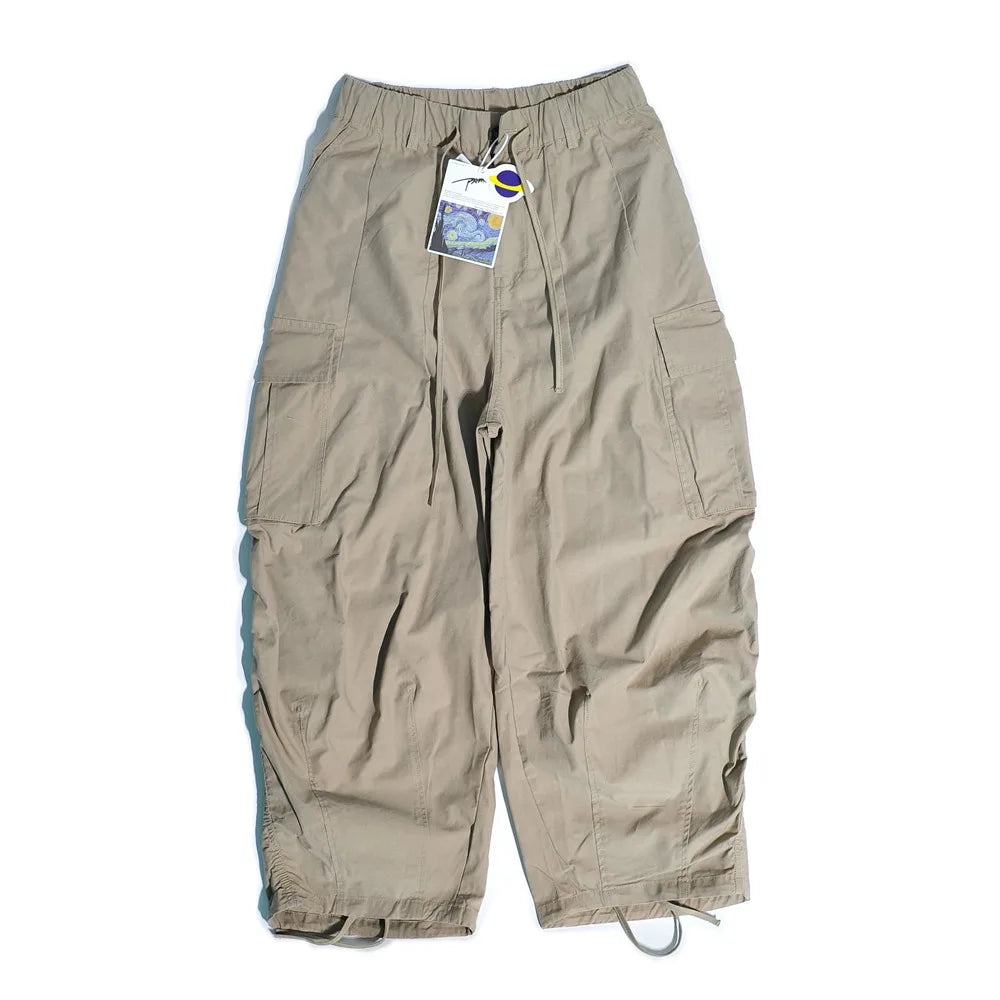 New Arrival Japanese Outdoor CityBoy Multi Pocket Loose Wide Leg Casual Cotton Leggings Pants for Men