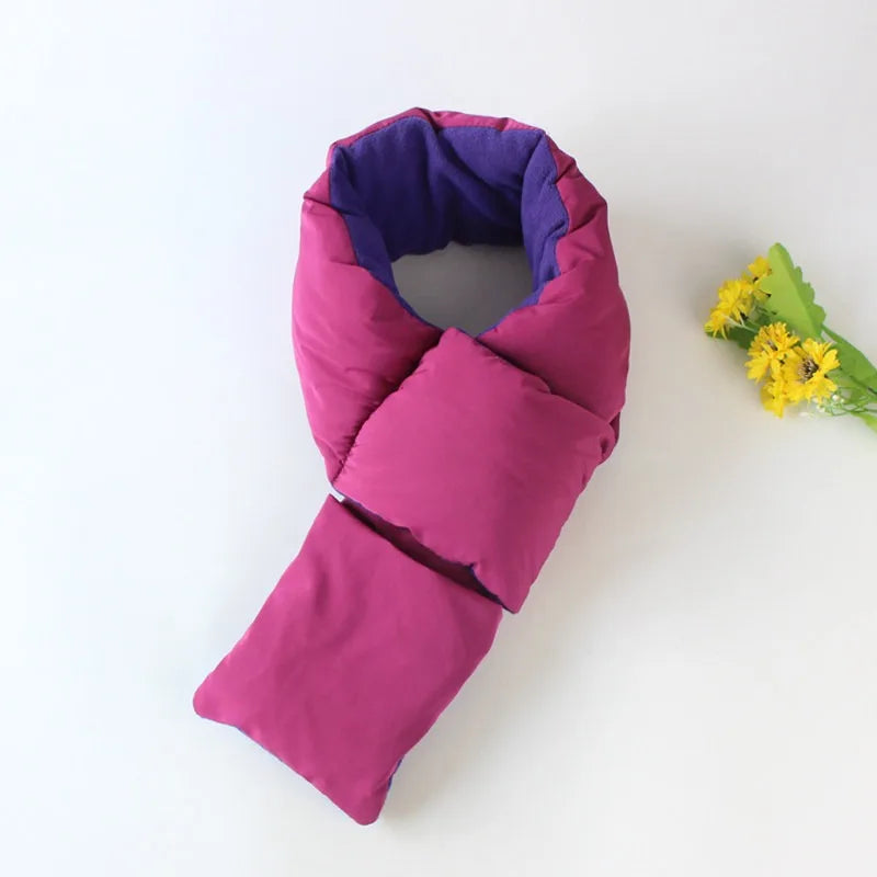 Japanese Autumn and Winter Men's and Women's  Scarves Thickened and Warm Fashionable Scarf Women's Cross Neck Cover