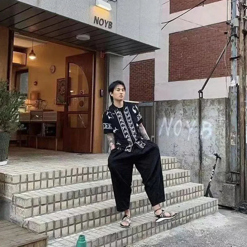 New Arrival Neighborhood 21ss Swordfish Short Sleeved Cardigan Loose Hawaiian Printed Shirts