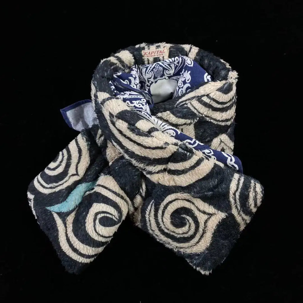 KAPITAL Hirata Kazuhiro's New Japanese Plush Thick Scarf Retro Trendy Versatile Couple Cotton Scarf